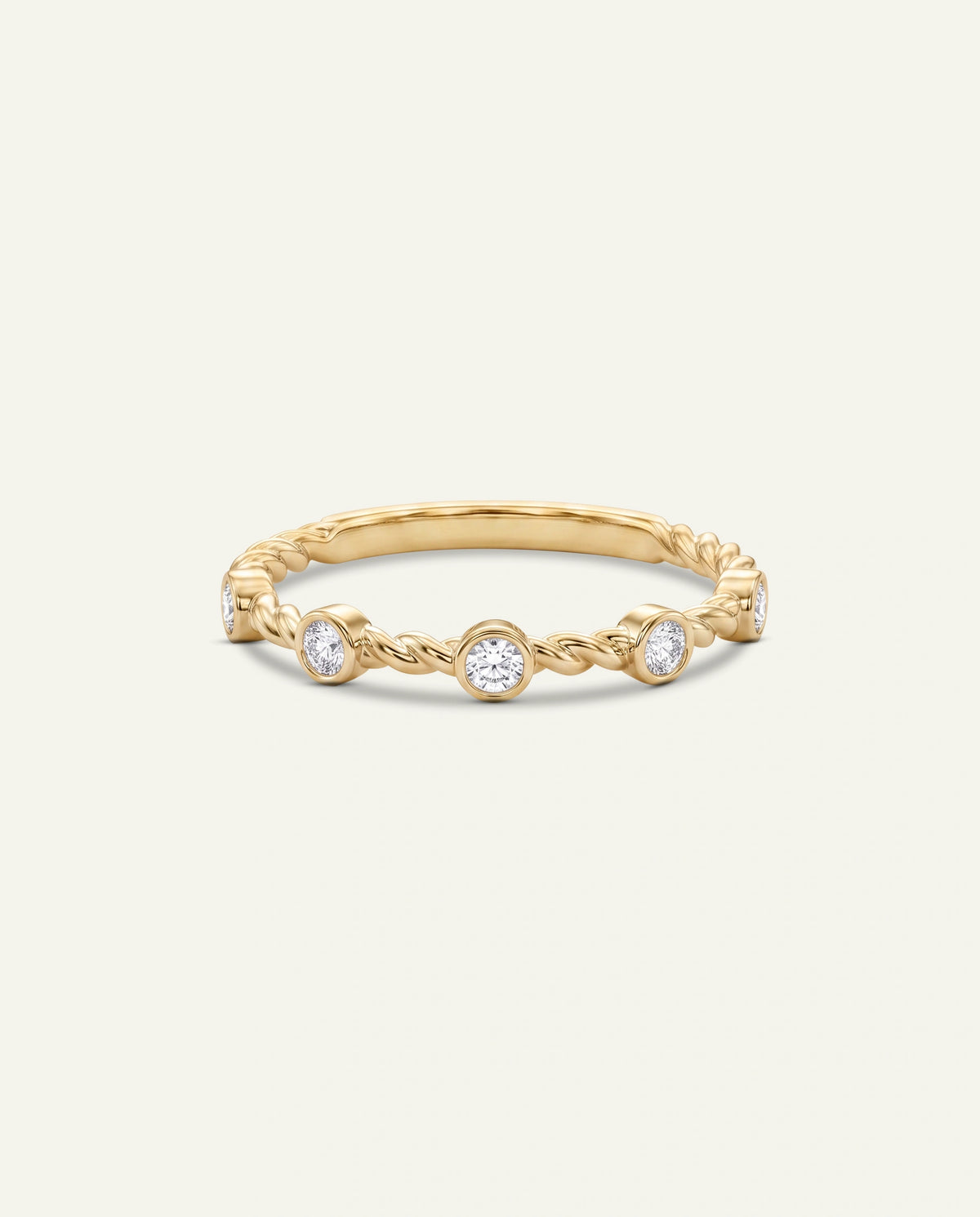Novello Lab-grown Diamond Twisted Band