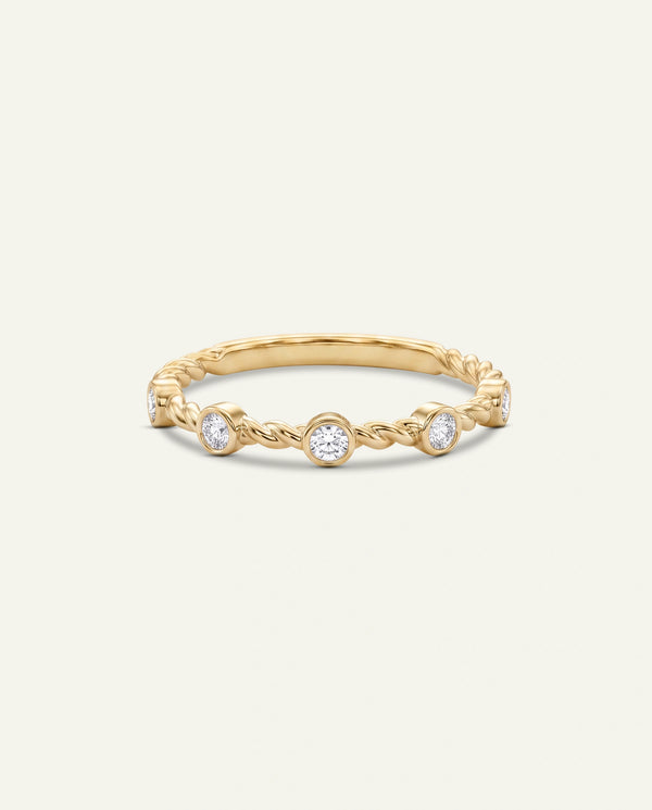Bella by Ovani® Lab-grown Diamond Twisted Band
