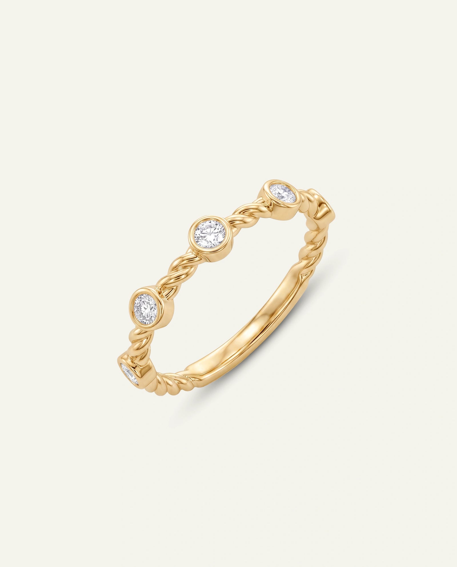 Novello Lab-grown Diamond Twisted Band