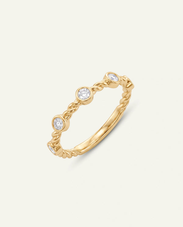 Bella by Ovani® Lab-grown Diamond Twisted Band