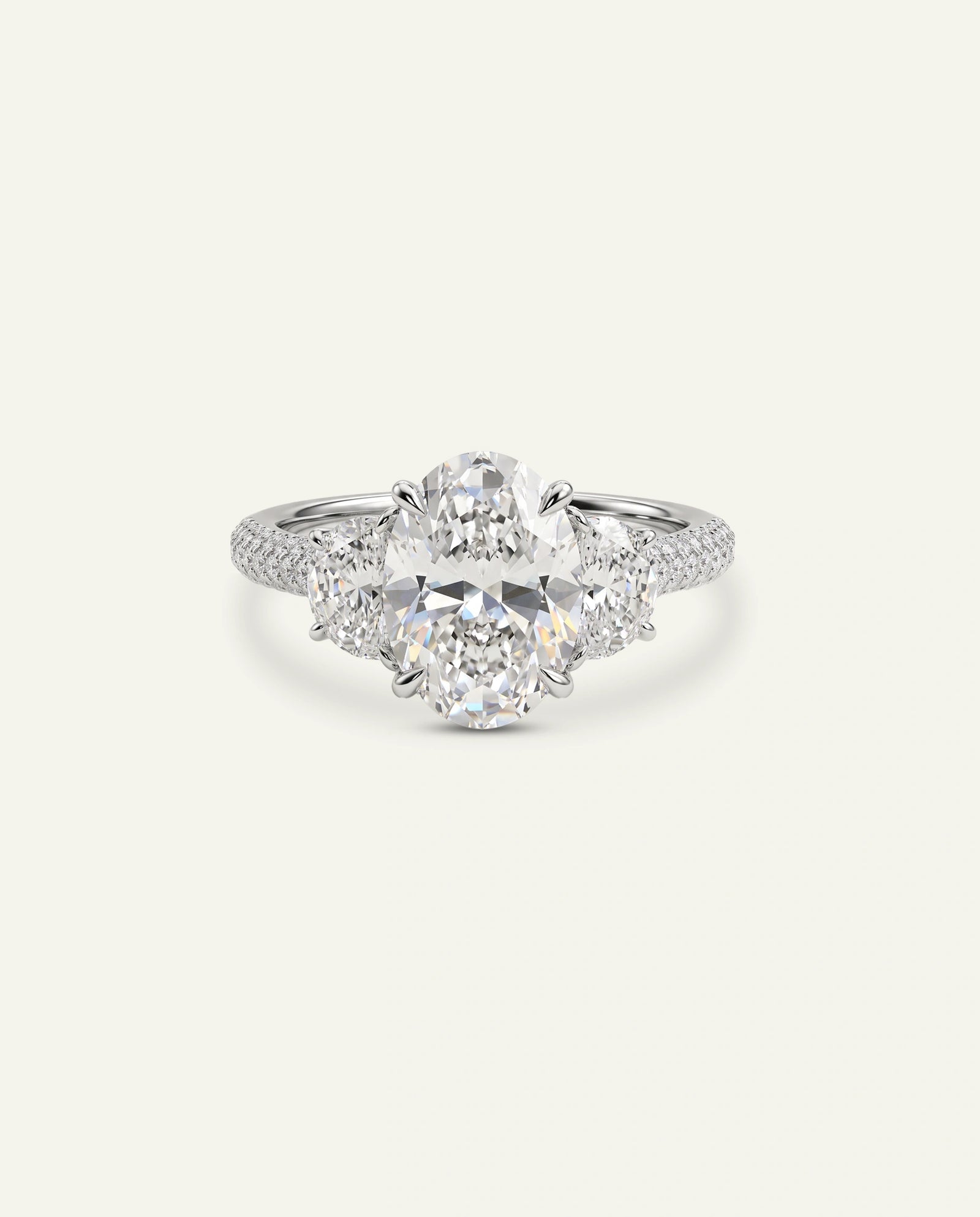 Novello Lab-grown Diamond Oval Engagement Ring