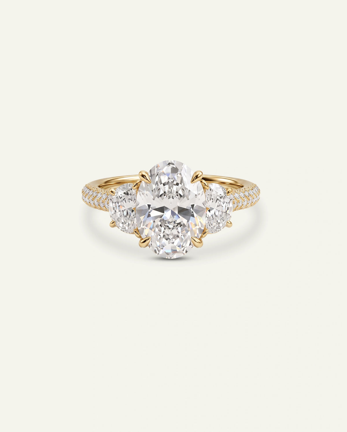 Novello Lab-grown Diamond Oval Engagement Ring