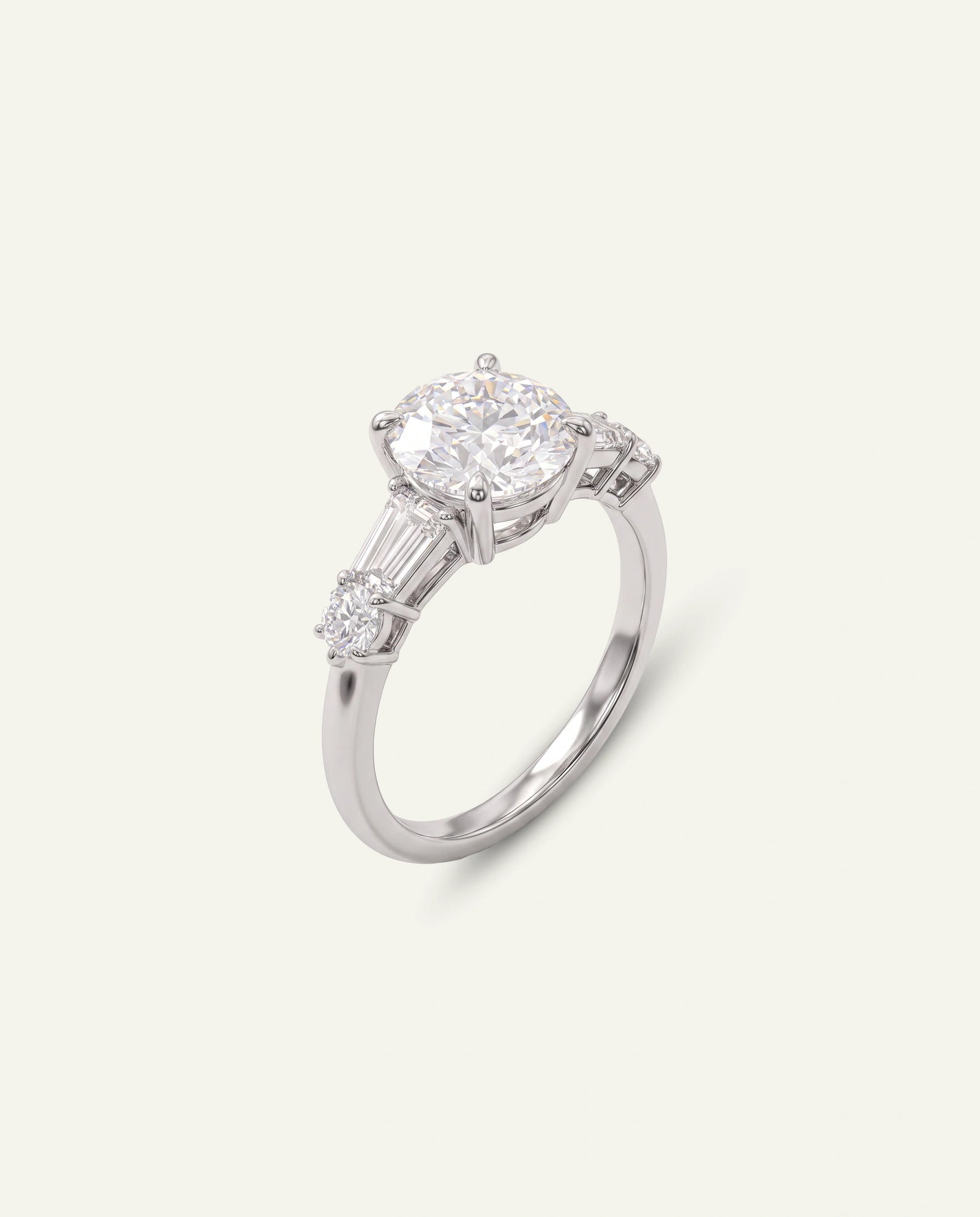 Novello Lab-grown Diamond Round Engagement Ring