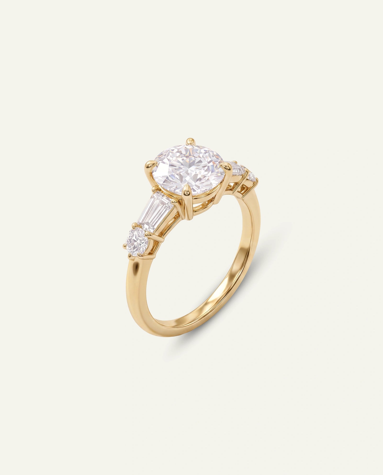 Novello Lab-grown Diamond Round Engagement Ring