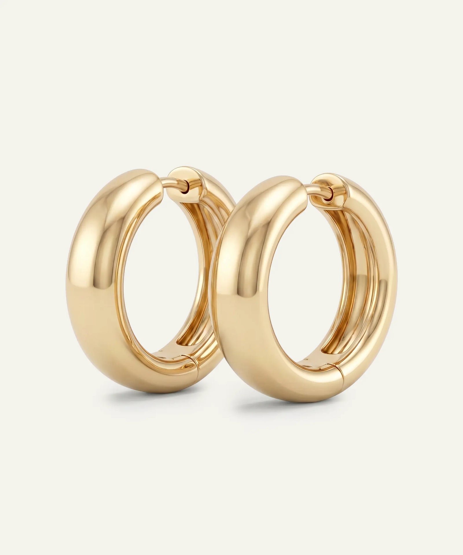 Oroventi Wide Rounded Hoops