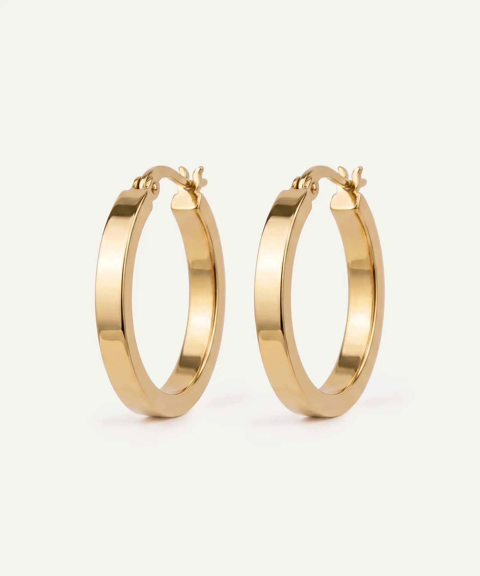 Oroventi Slim Square Hoops