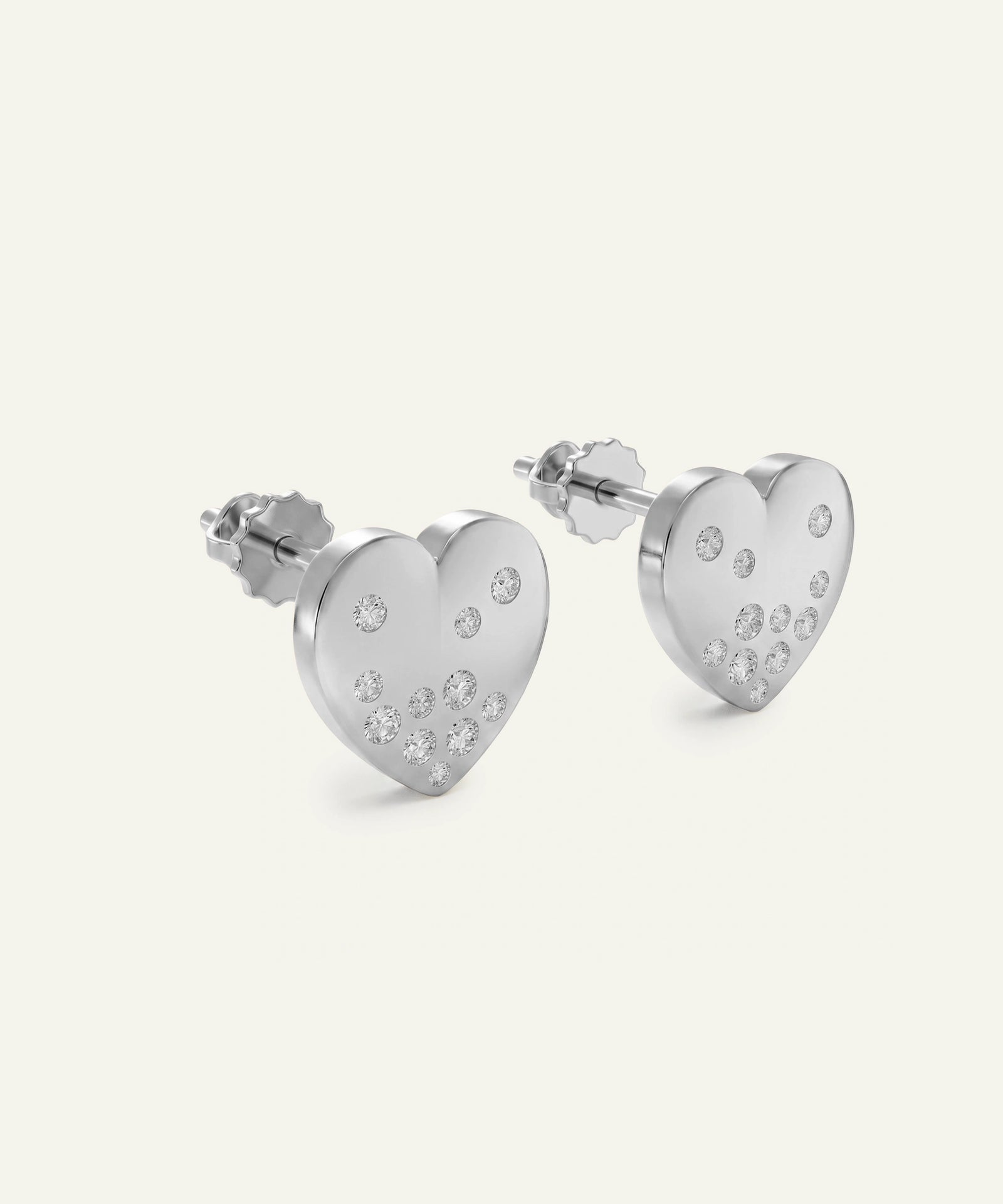 Bella by Ovani® Diamond Heart Studs