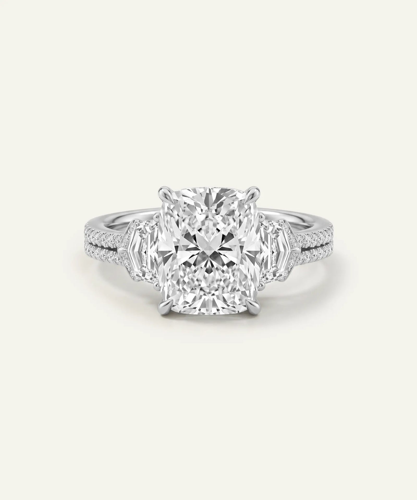 Novello Lab-grown Diamond Radiant Engagement Ring