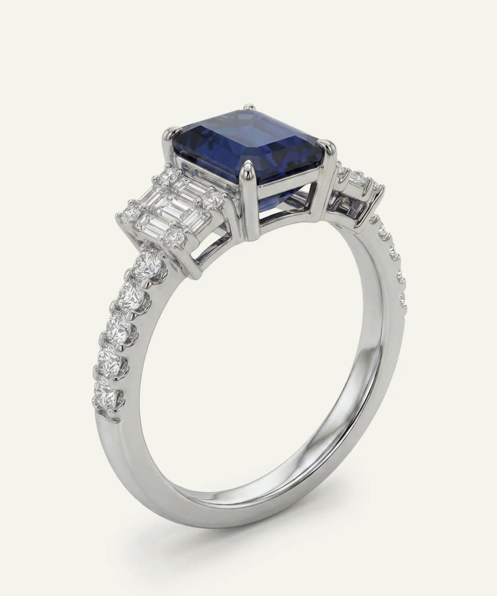 Aanika V. Sapphire & Diamond Ring - 1.35 Ct. T.W.