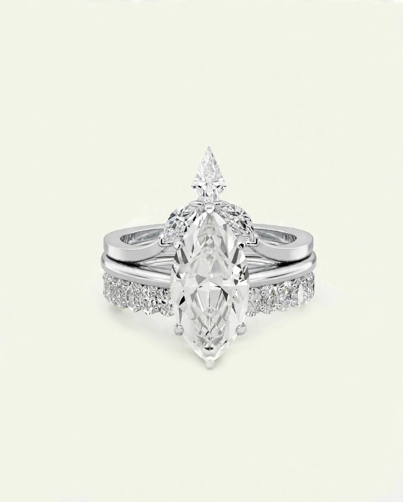 Novello Lab-grown Diamond Marquise Engagement Ring