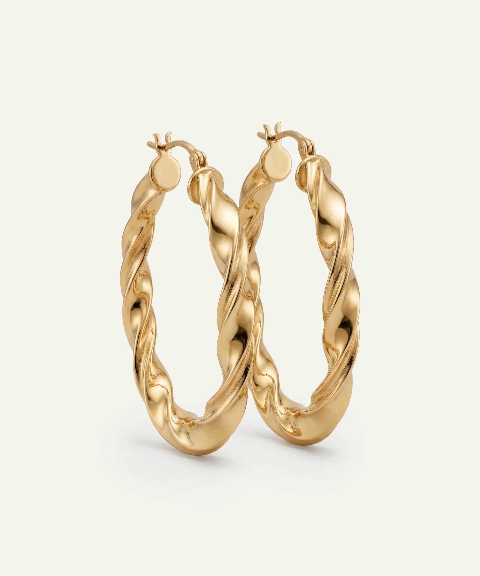 Oroventi Classic Twisted Hoops