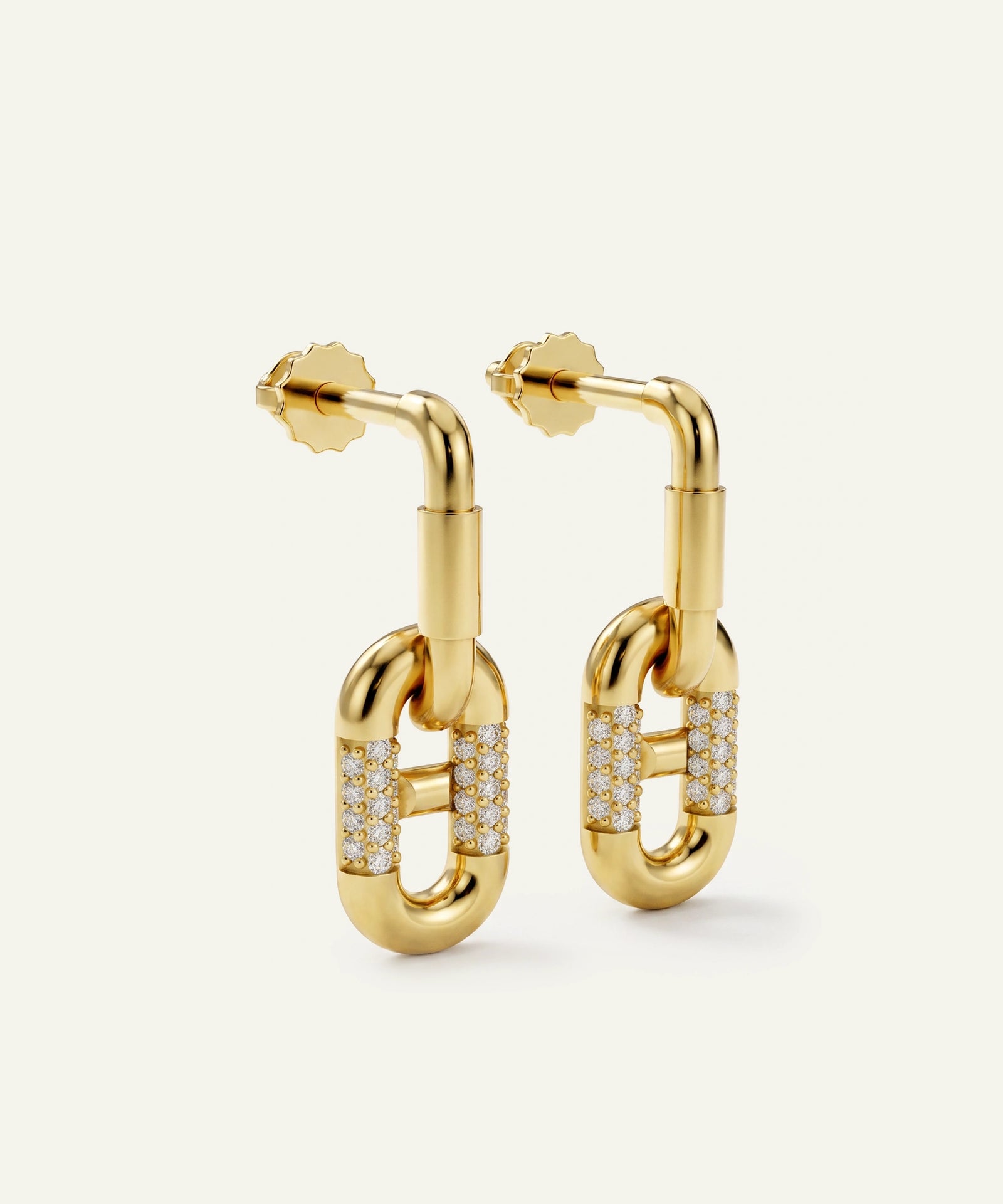 Bella by Ovani® Diamond Paperclip Dangling Earrings