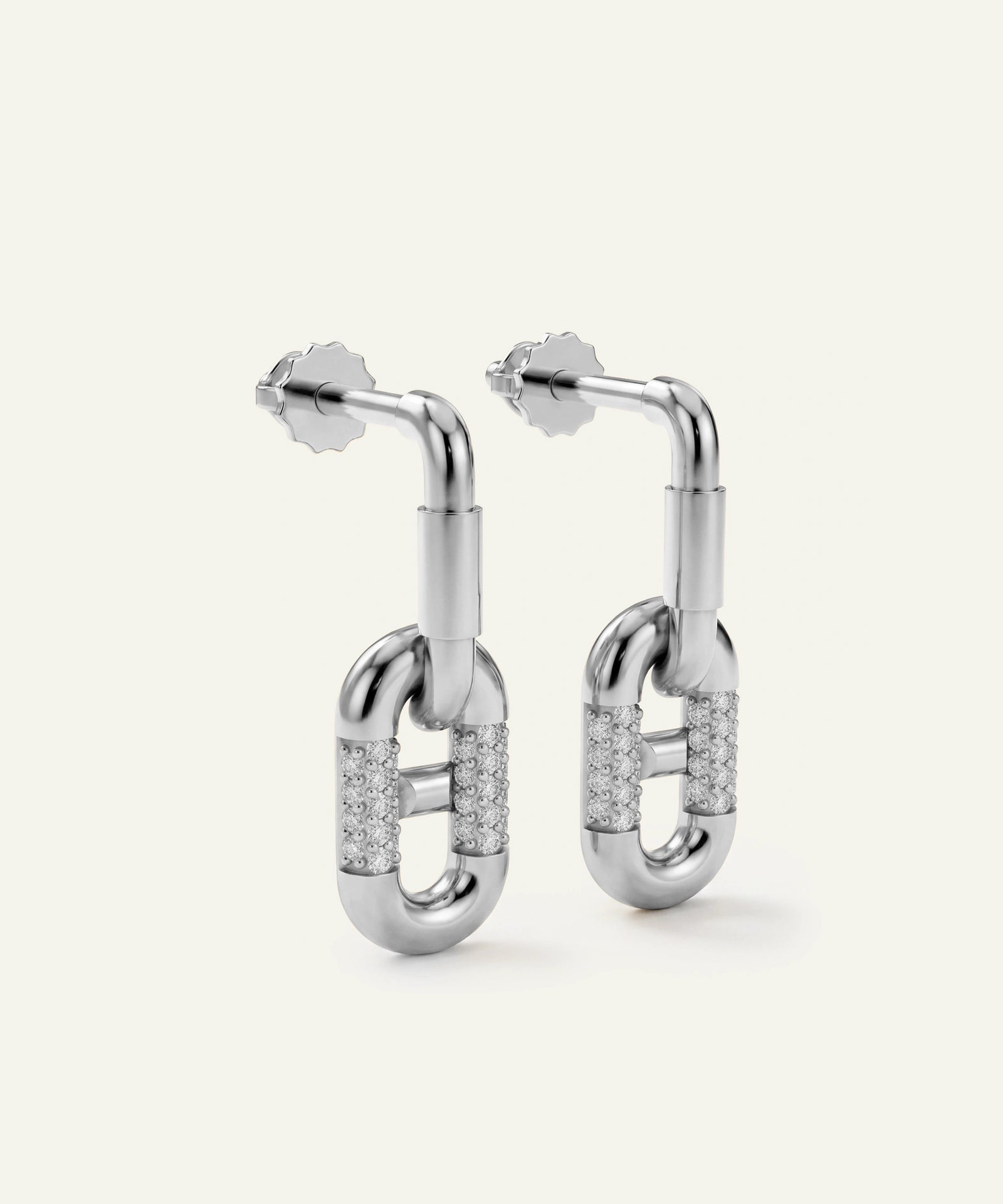 Bella by Ovani® Diamond Paperclip Dangling Earrings