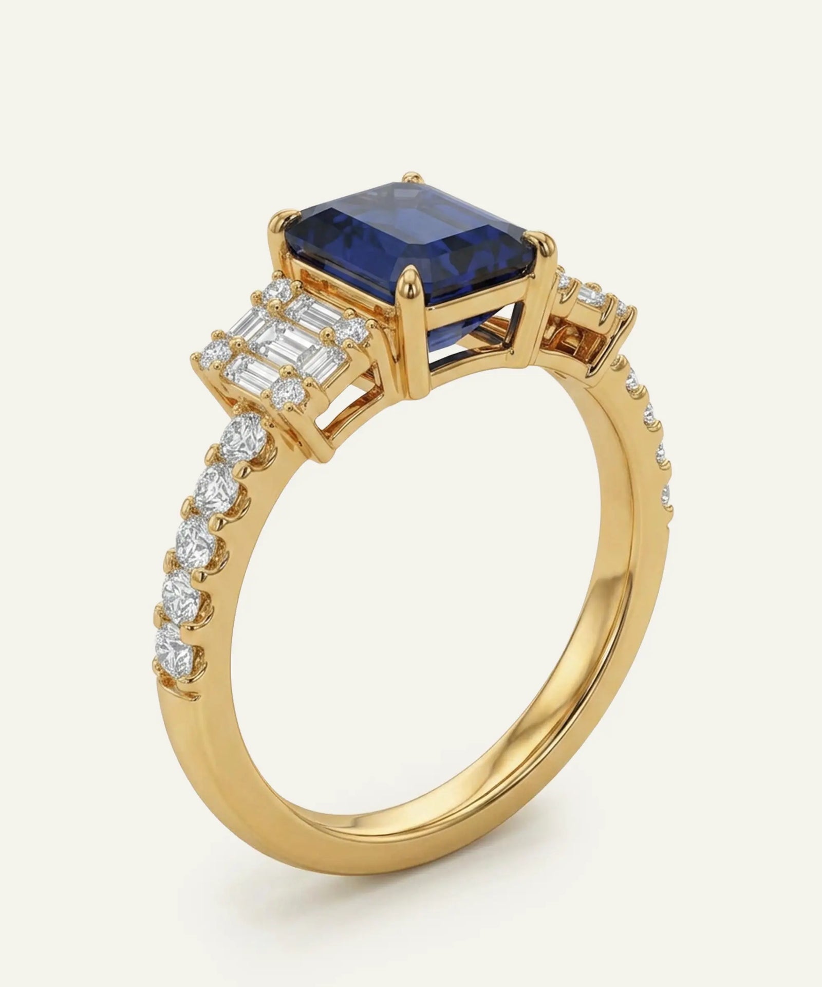 Aanika V. Sapphire & Diamond Ring - 1.35 Ct. T.W.