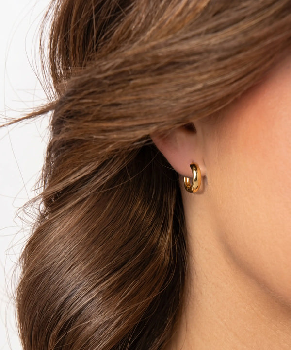 Oroventi Wide Rounded Hoops