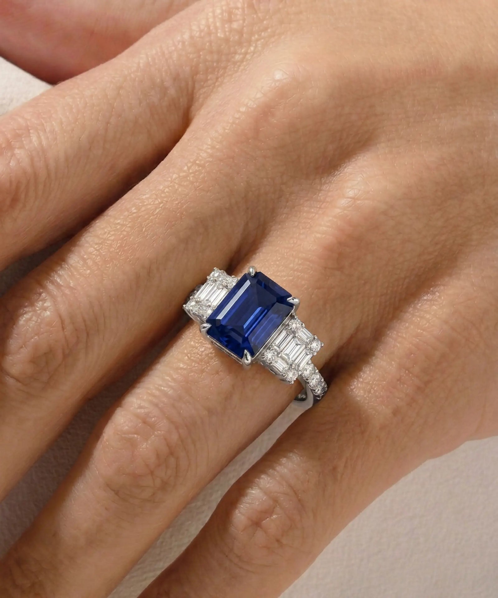 Aanika V. Sapphire & Diamond Ring - 1.35 Ct. T.W.