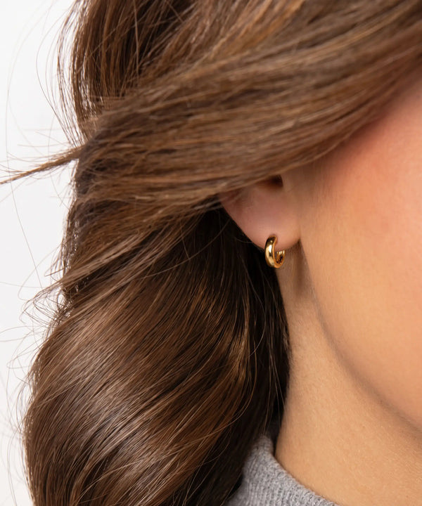 Oroventi Rounded Huggie Hoops