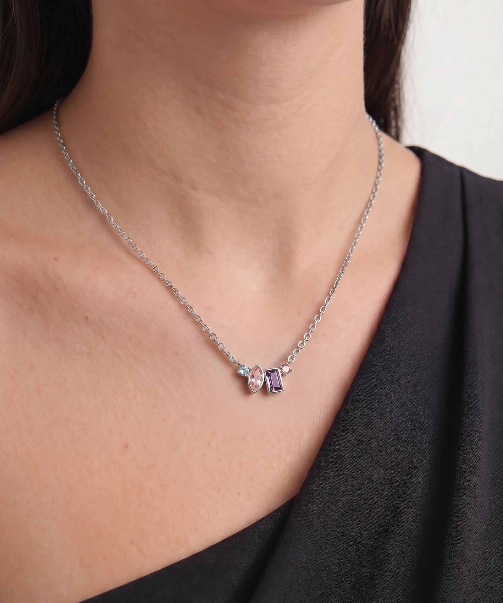 Love Spell® Lab-grown Diamond & Multicolor Stones Necklace