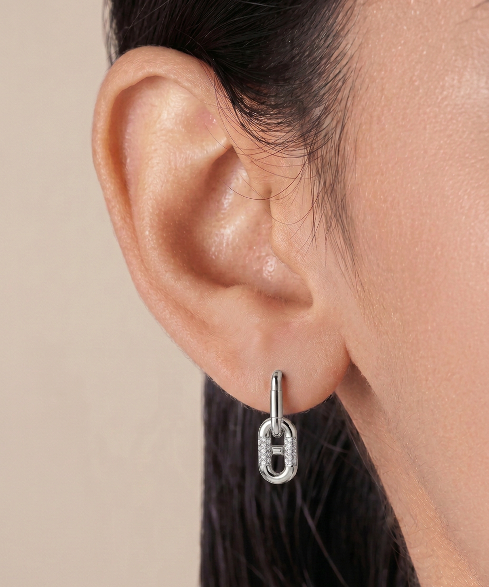 Bella by Ovani® Diamond Paperclip Dangling Earrings