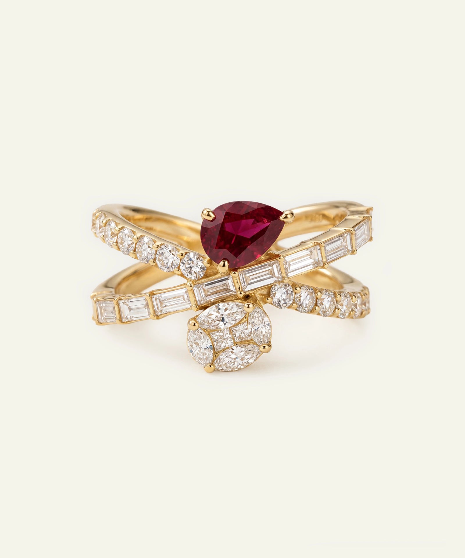 Aanika V. Ruby & Diamond Fashion Ring