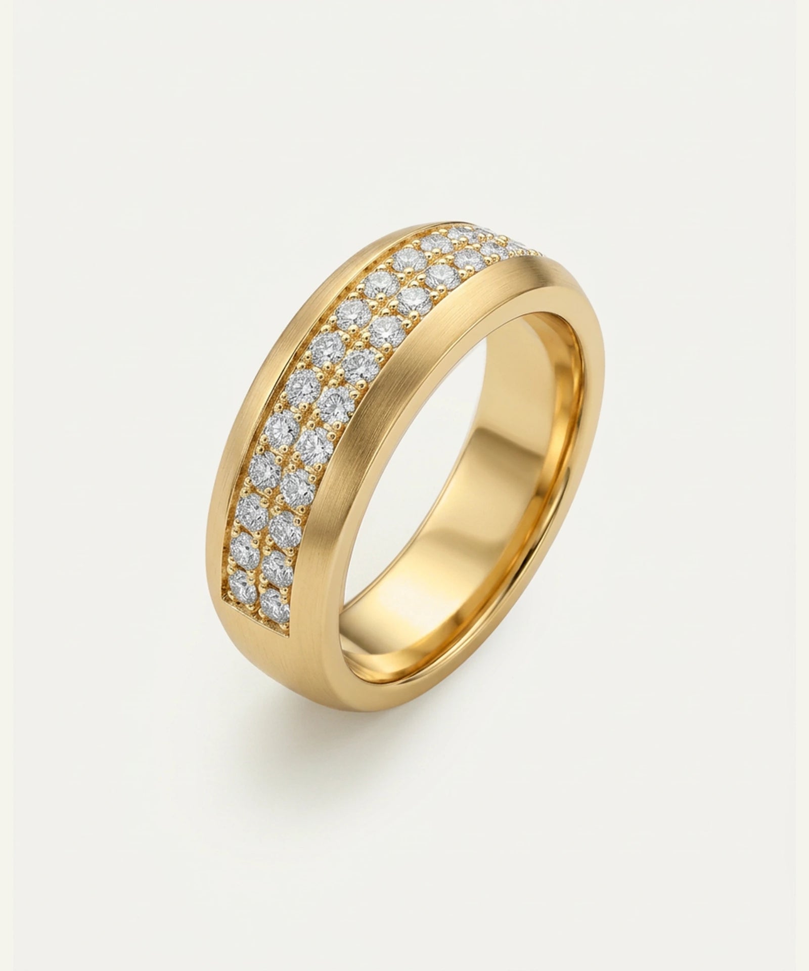Link N Lock® Lab-grown Diamond 2-Row Channel Band