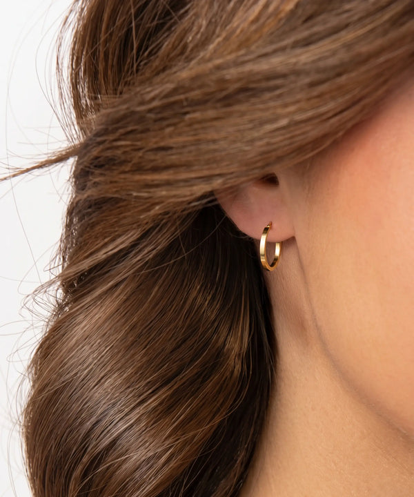 Oroventi Slim Square Hoops