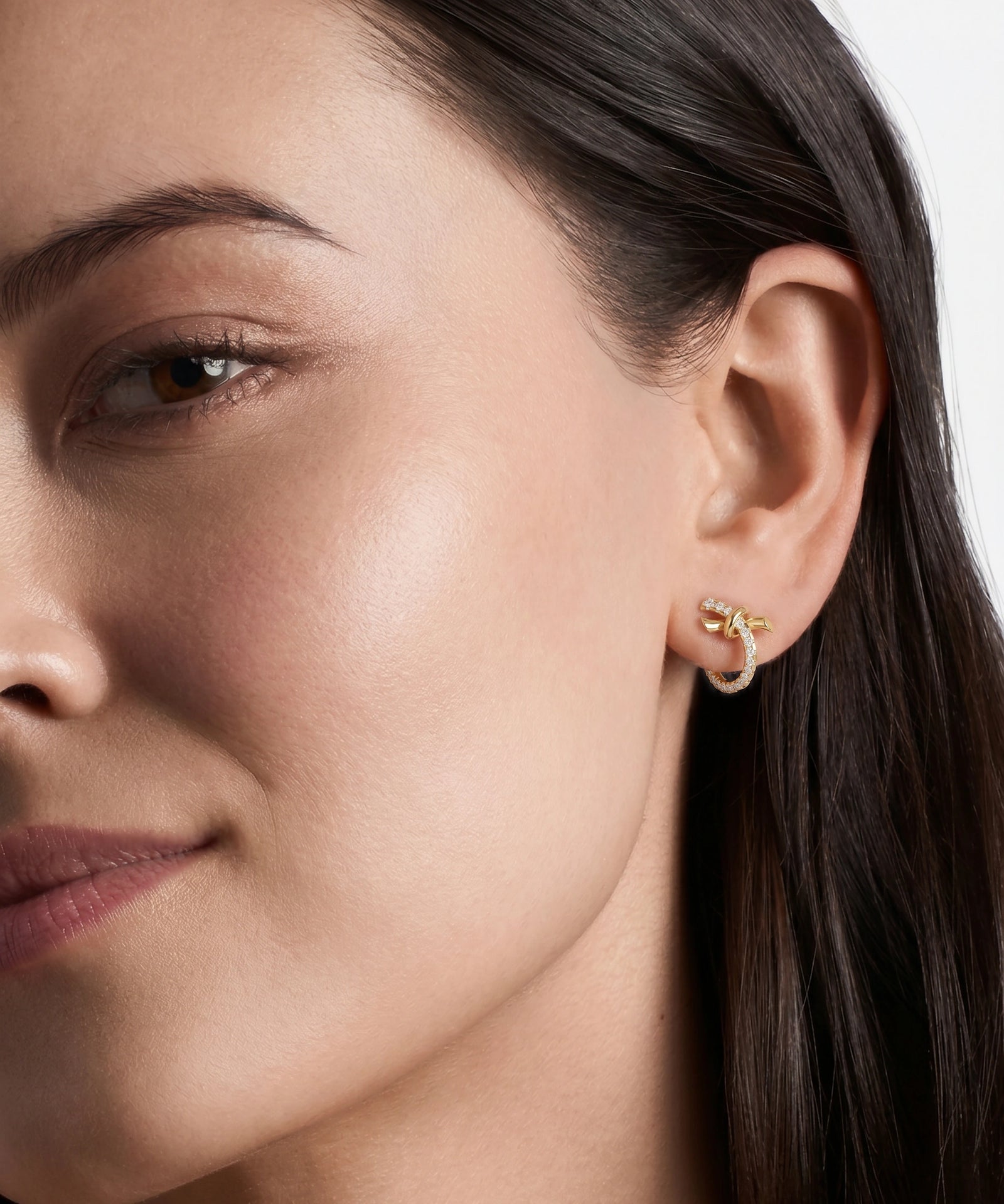 Bella by Ovani® Diamond Knotted Studs