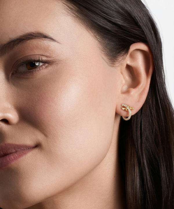 Bella by Ovani® Diamond Knotted Studs