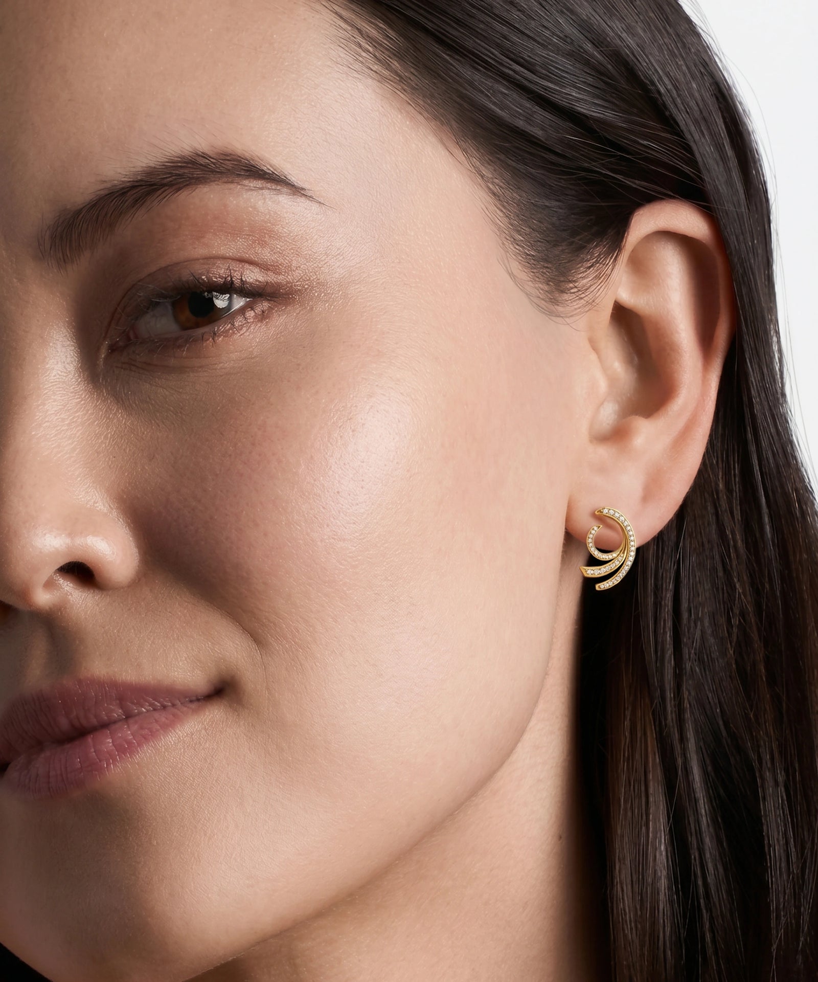 Bella by Ovani® Diamond Swirl Earrings