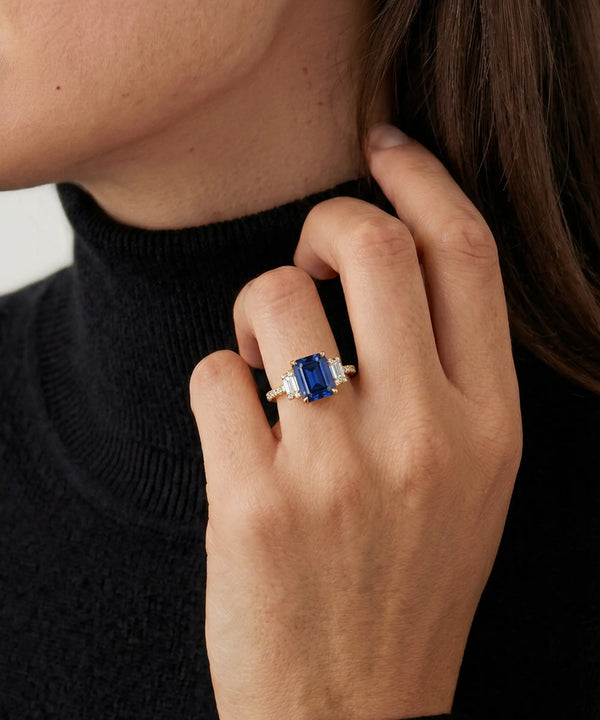 Aanika V. Sapphire & Diamond Ring - 1.35 Ct. T.W.