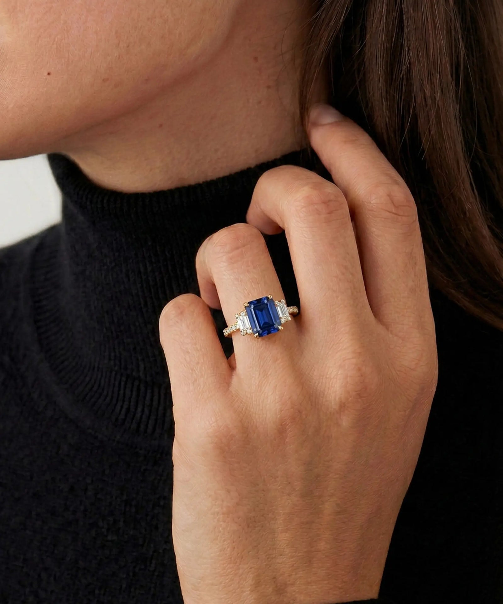 Aanika V. Sapphire & Diamond Ring - 1.35 Ct. T.W.