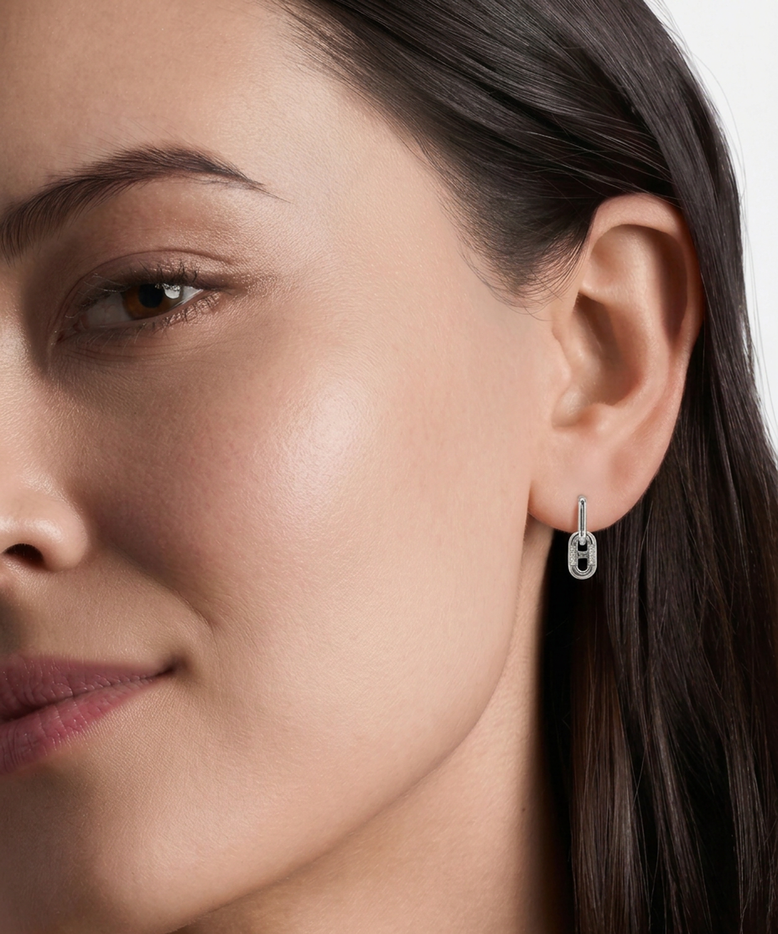 Bella by Ovani® Diamond Paperclip Dangling Earrings