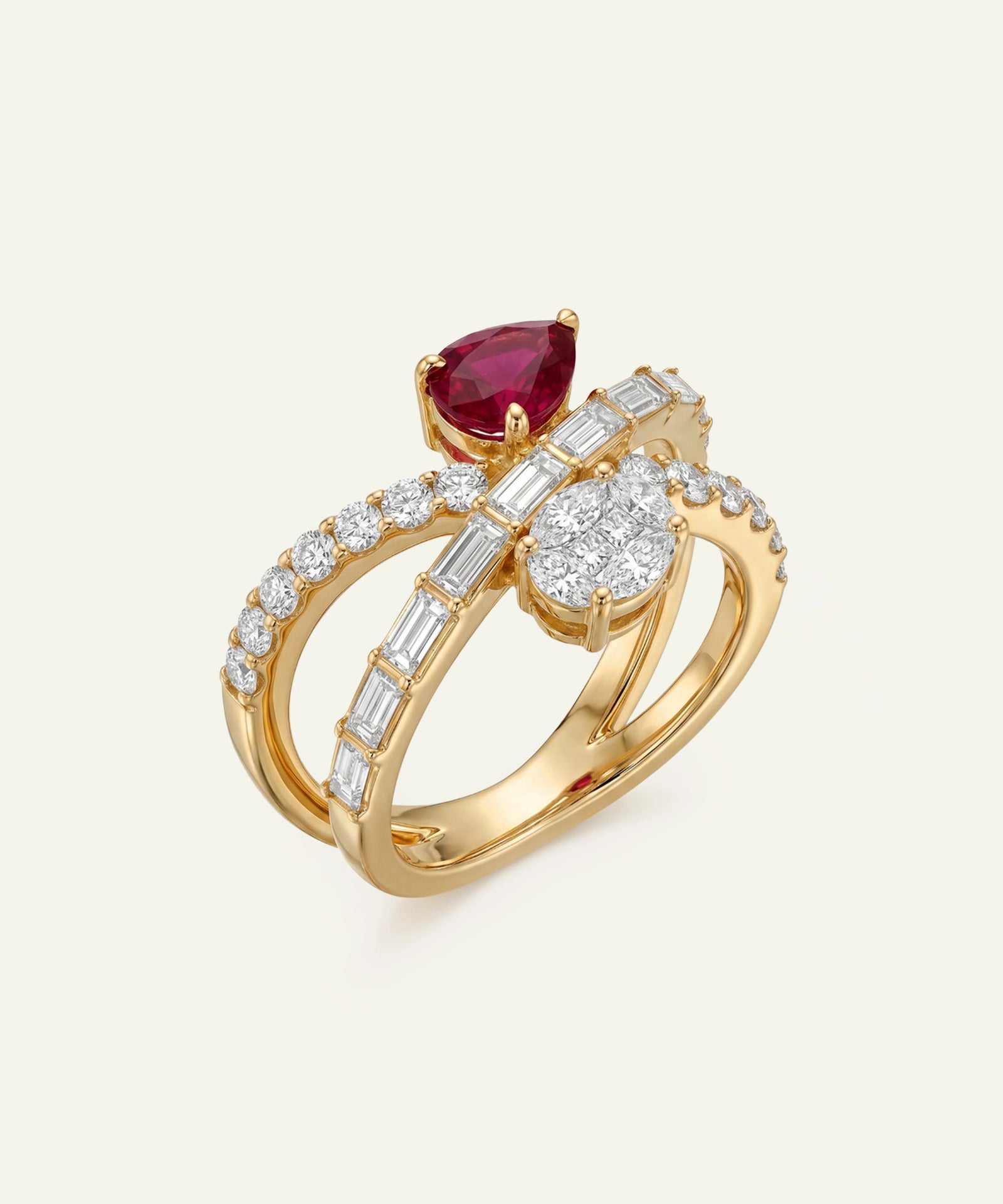 Aanika V. Ruby & Diamond Fashion Ring
