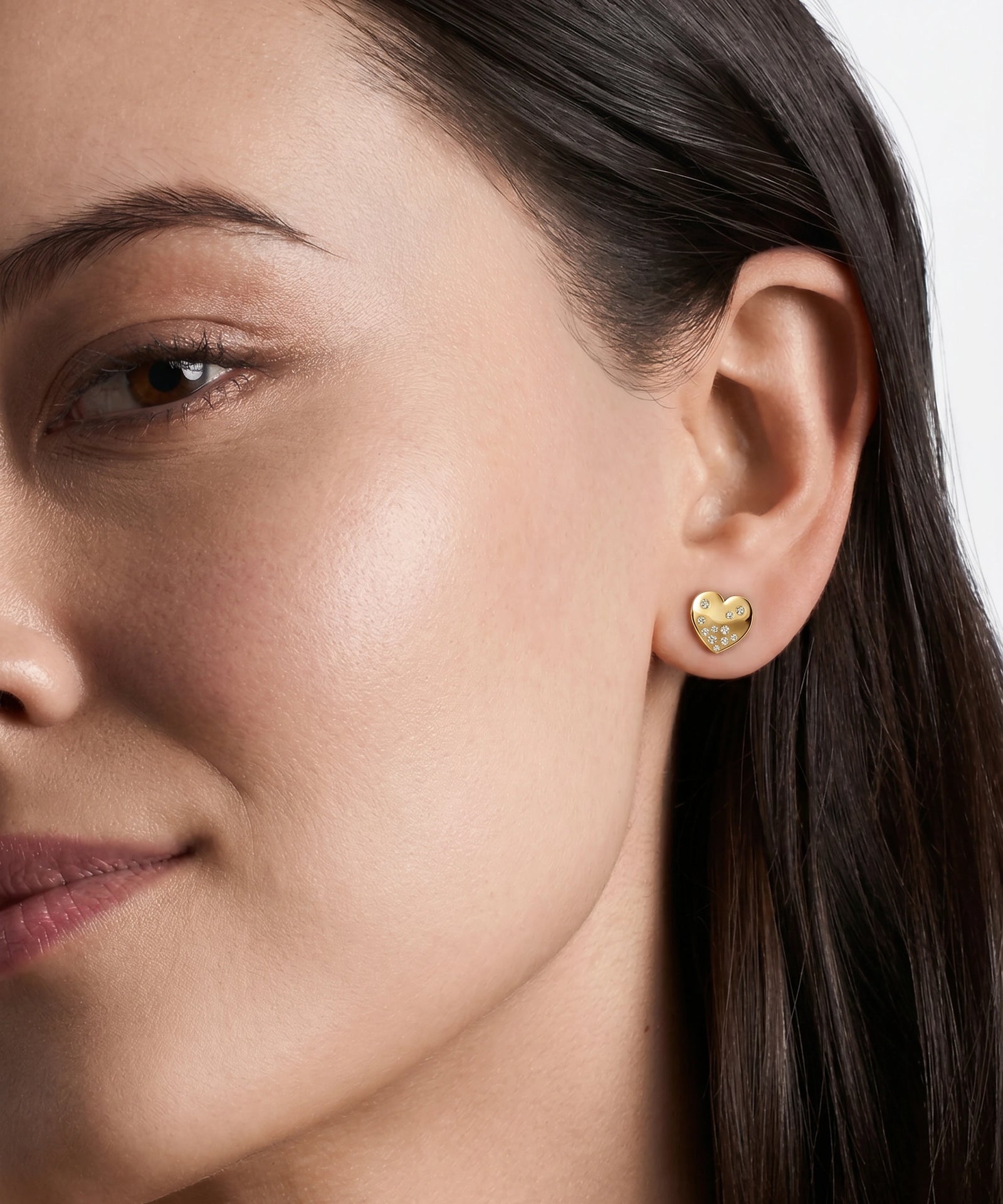 Bella by Ovani® Diamond Heart Studs