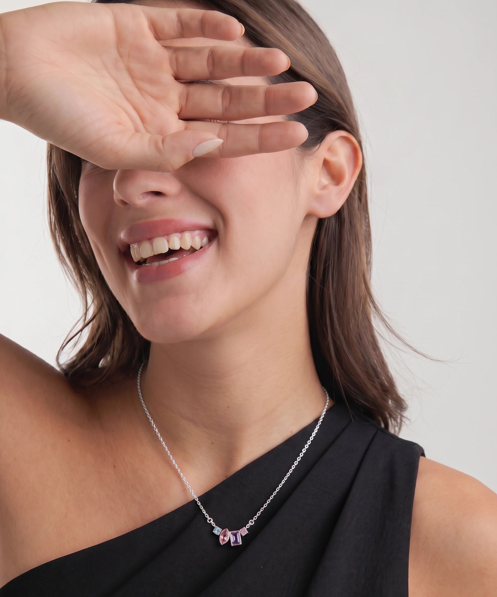 Love Spell® Lab-grown Diamond & Multicolor Stones Necklace