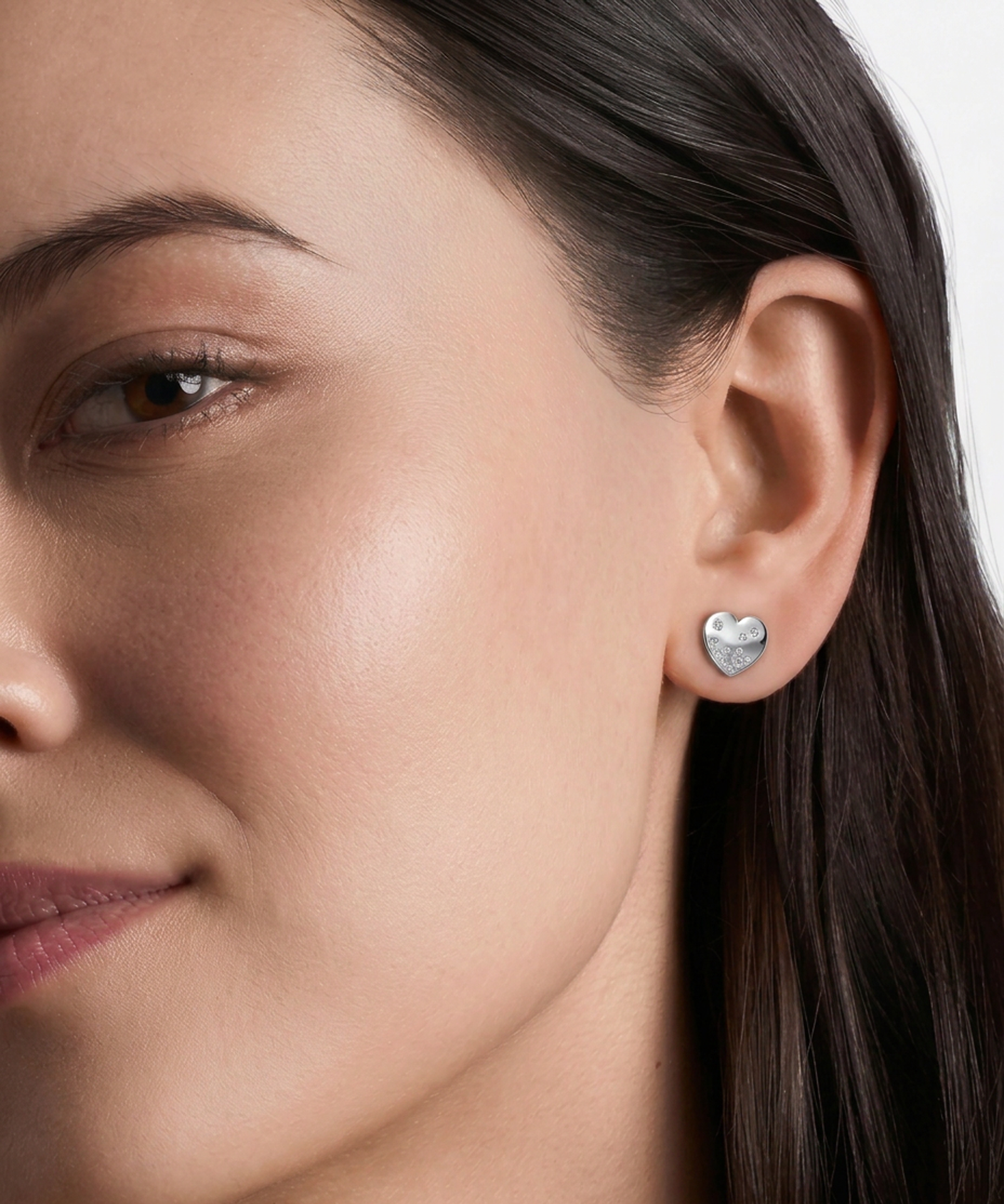 Bella by Ovani® Diamond Heart Studs