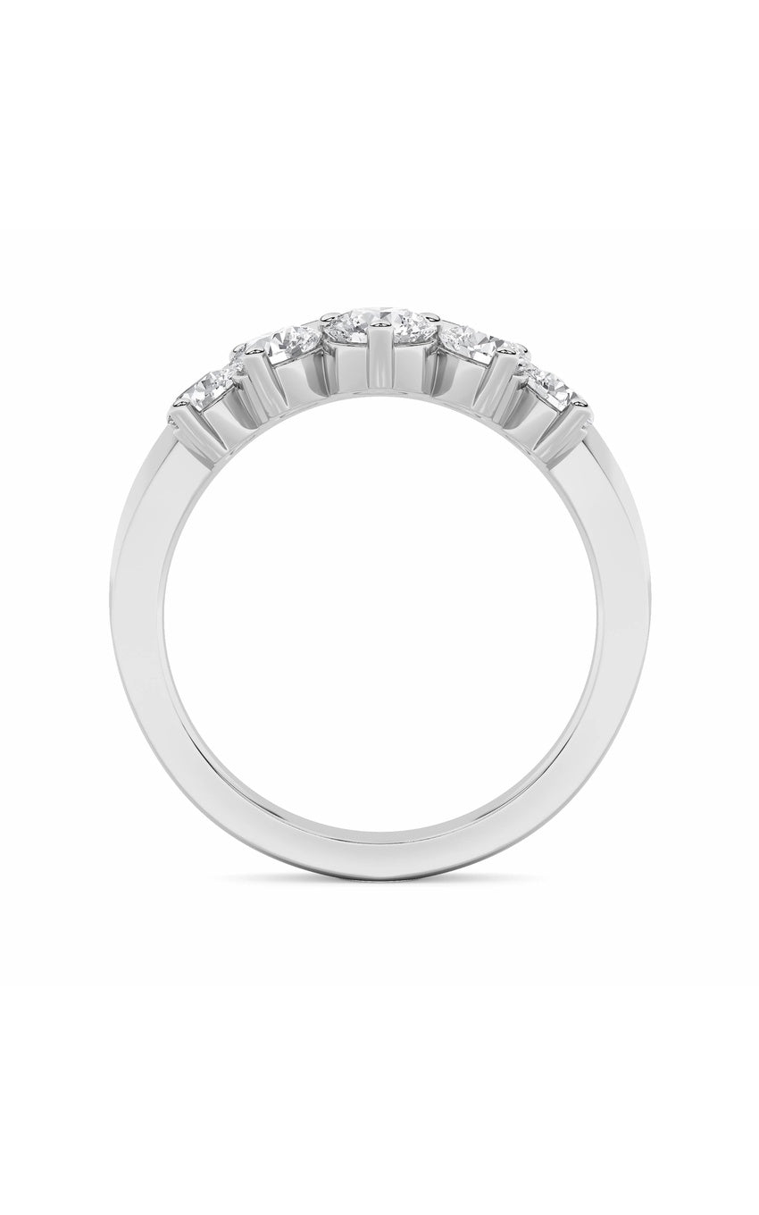 1Cttw Round Shaped Lab Grown Diamond (F/VS) FancyContour Ring in 14K Gold