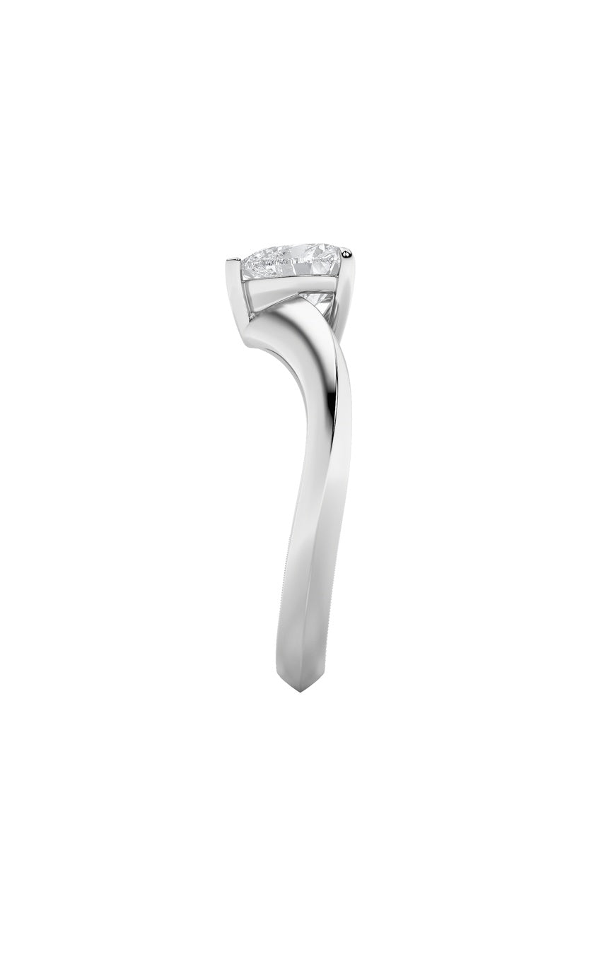 1Cttw Heart Shaped Lab Grown Diamond (F/VS) HeartShaped Ring in 14K Gold