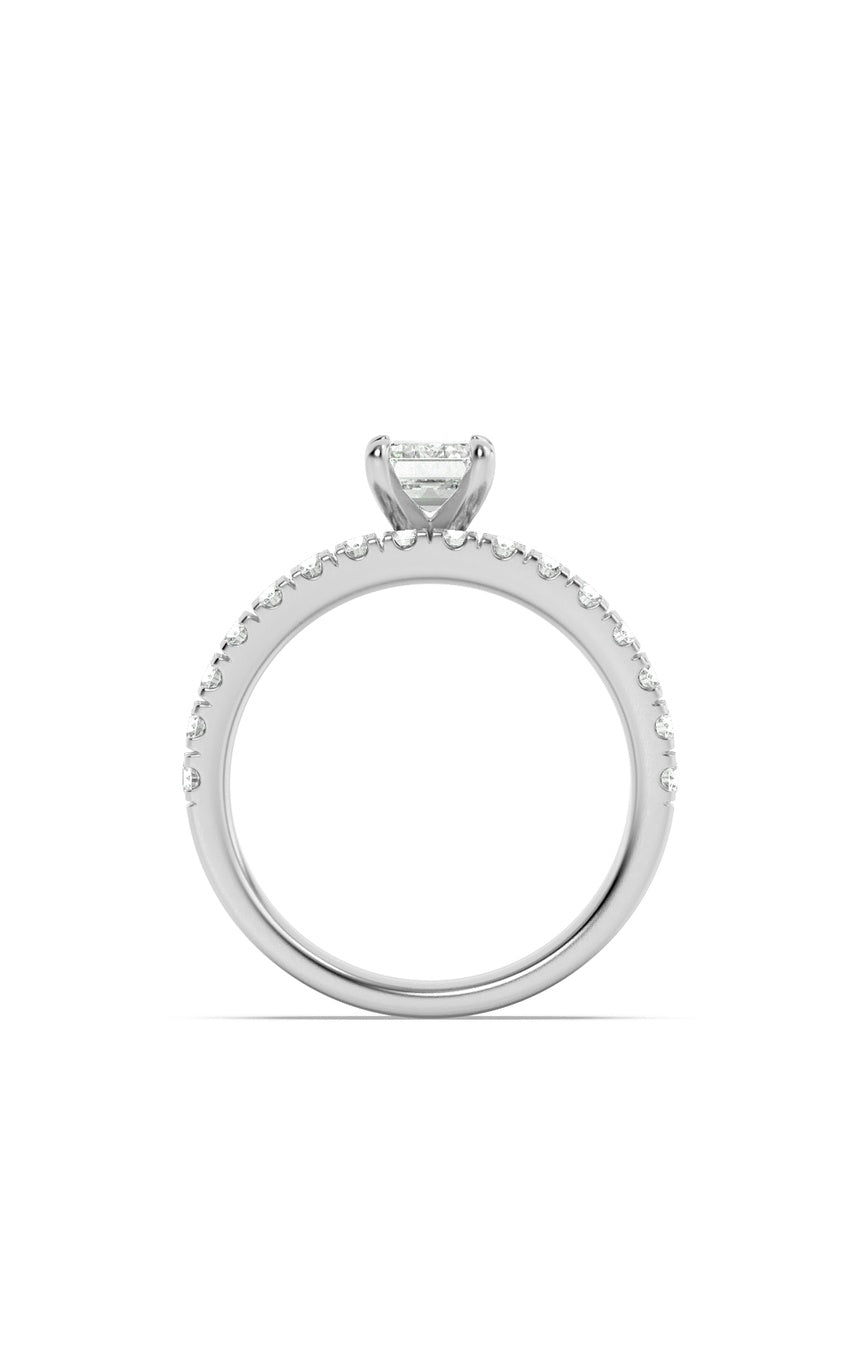2Cttw Radiant Shaped Lab Grown Diamond (F/VS) Classic Accented Set With Band and Engagement Ring in14K Gold