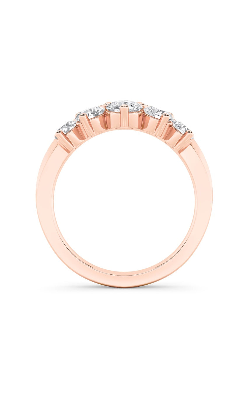1Cttw Round Shaped Lab Grown Diamond (F/VS) FancyContour Ring in 14K Gold