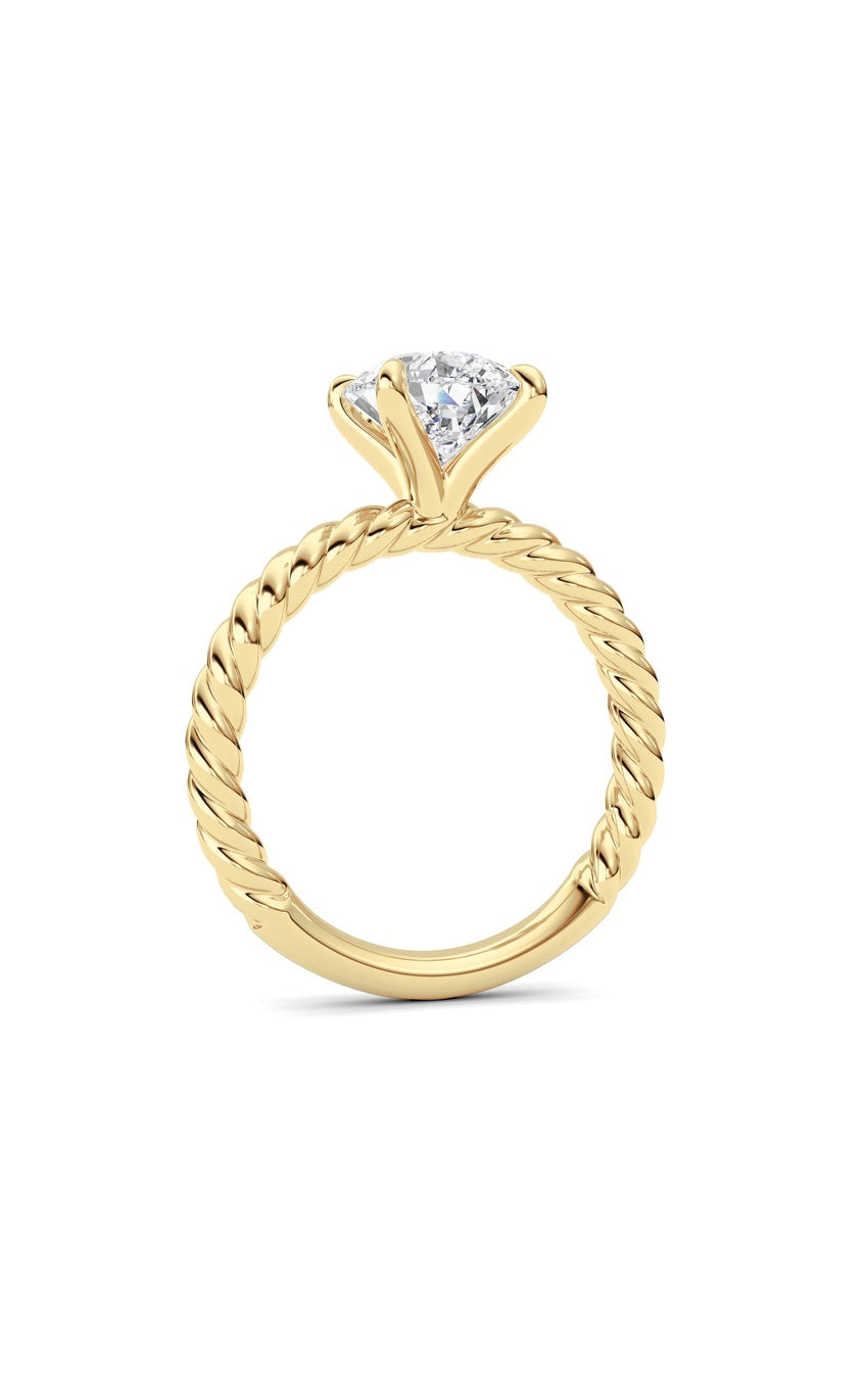 Pear Lab Grown Diamond (F/VS ) Ring in 14K Gold