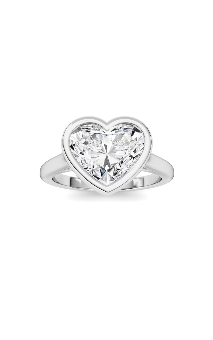 Heart Lab Grown Diamond (F/VS ) Ring in 14K Gold