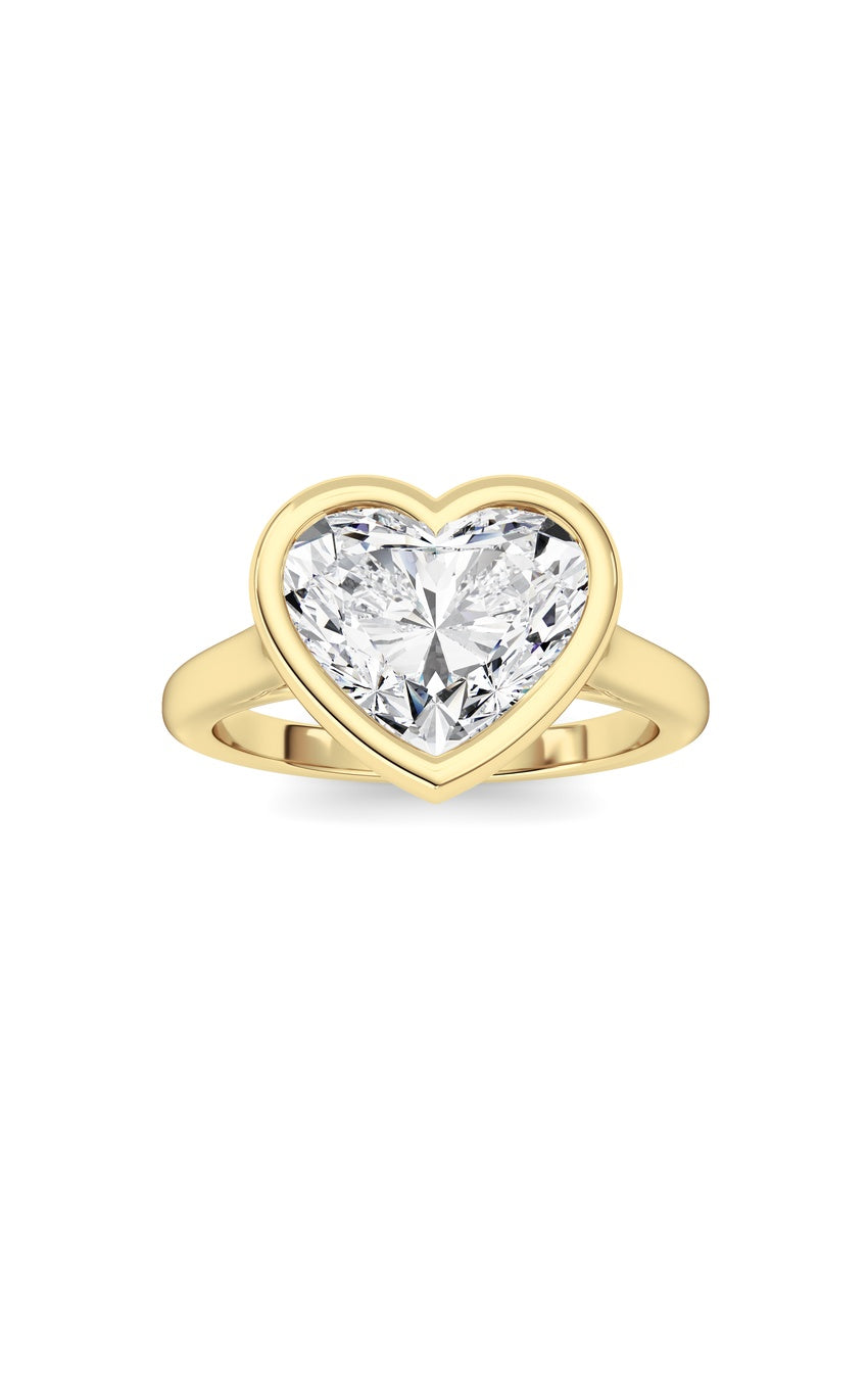 Heart Lab Grown Diamond (F/VS ) Ring in 14K Gold