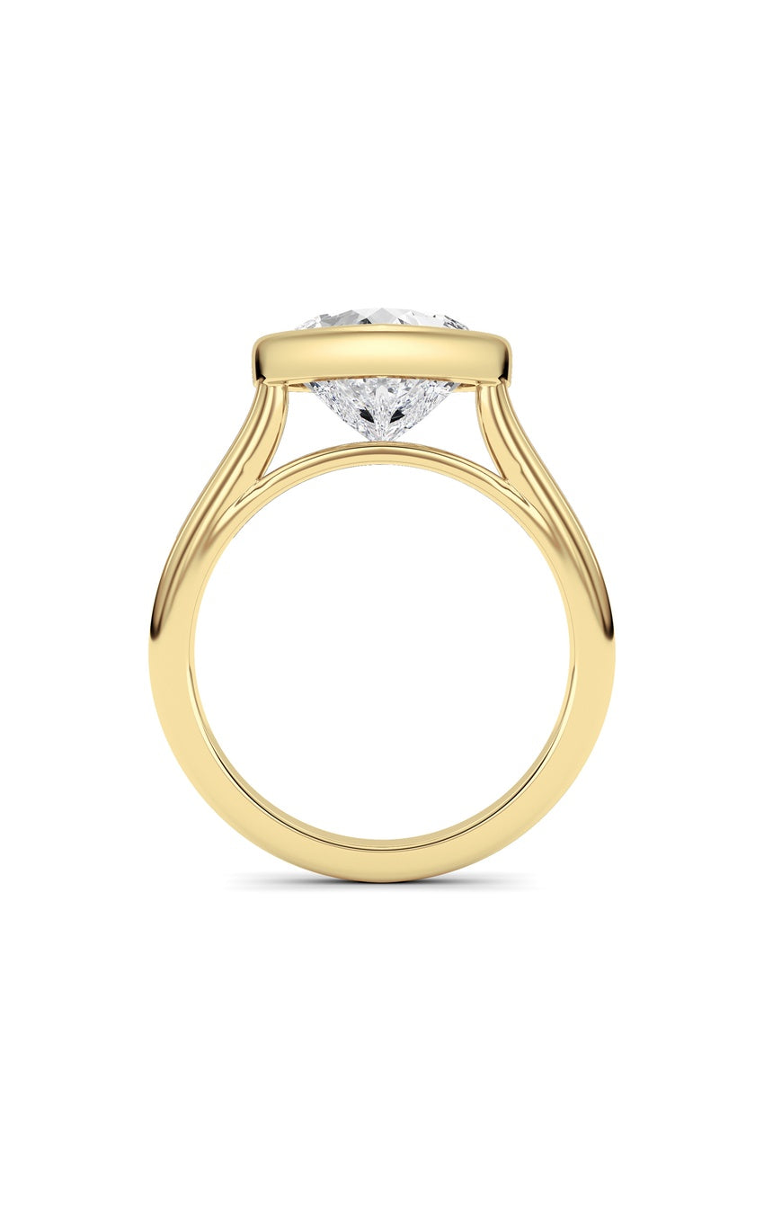 Heart Lab Grown Diamond (F/VS ) Ring in 14K Gold