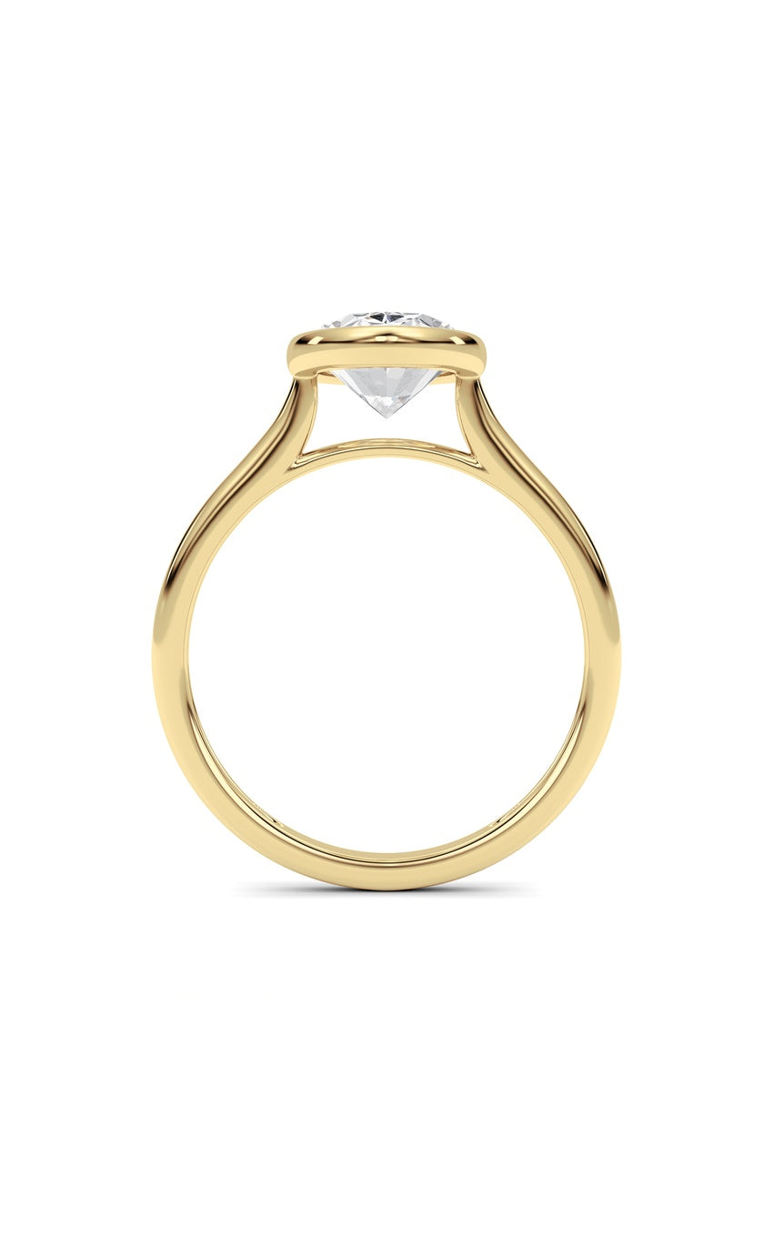 Oval Lab Grown Diamond (F/VS ) Ring in 14K Gold