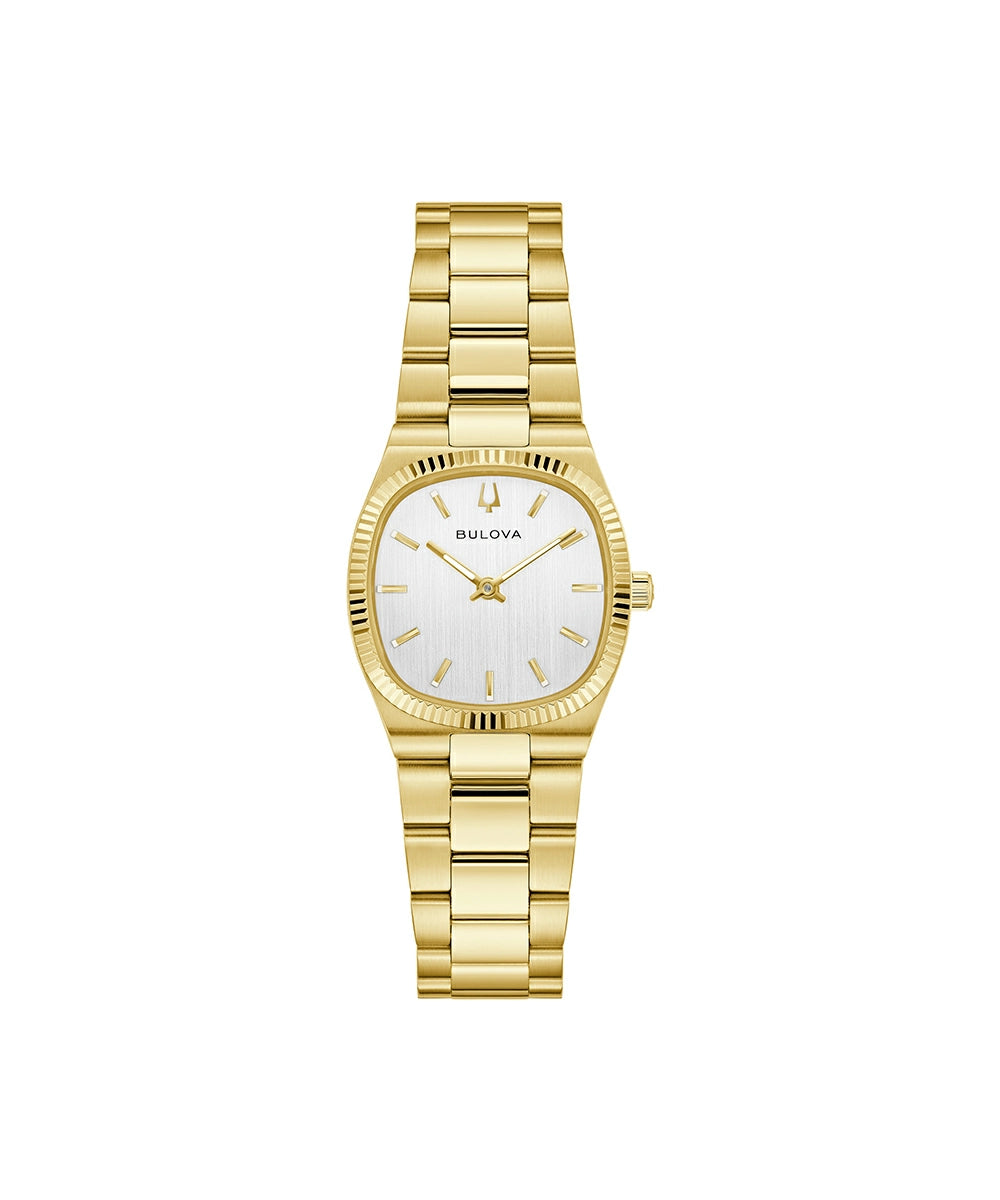 Bulova Super Seville Mini watch, model 97L189, front view.