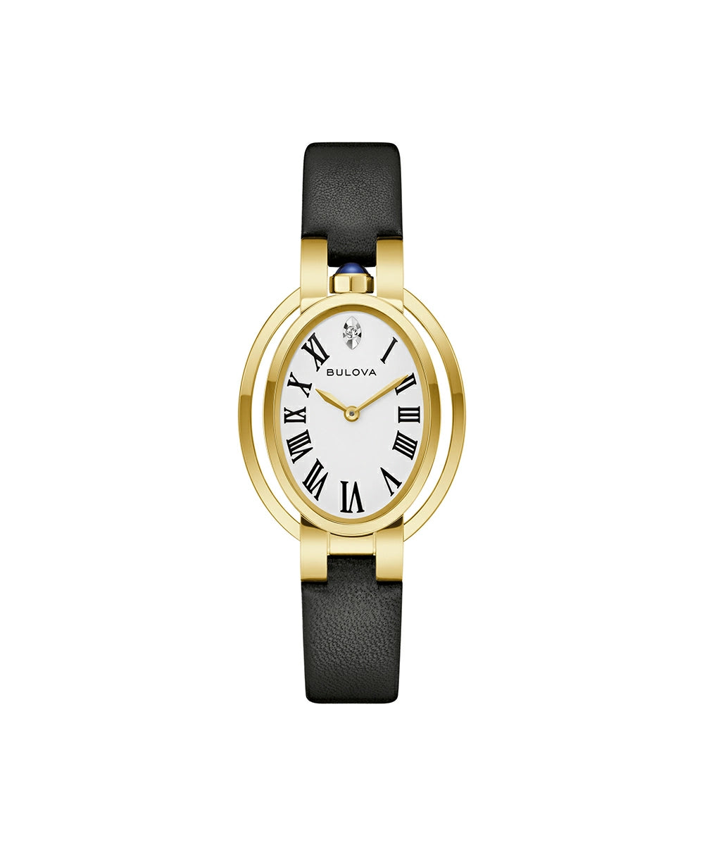 Bulova Apollo Theater Rubaiyat 'Ella' watch, model 97P180, front view.
