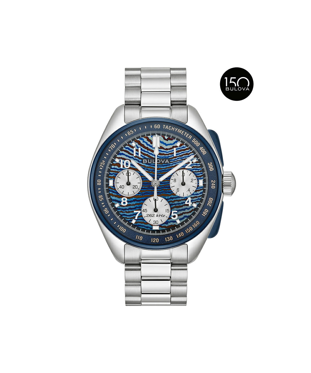 Bulova Lunar Pilot Timascus watch, model 98A329, front view.