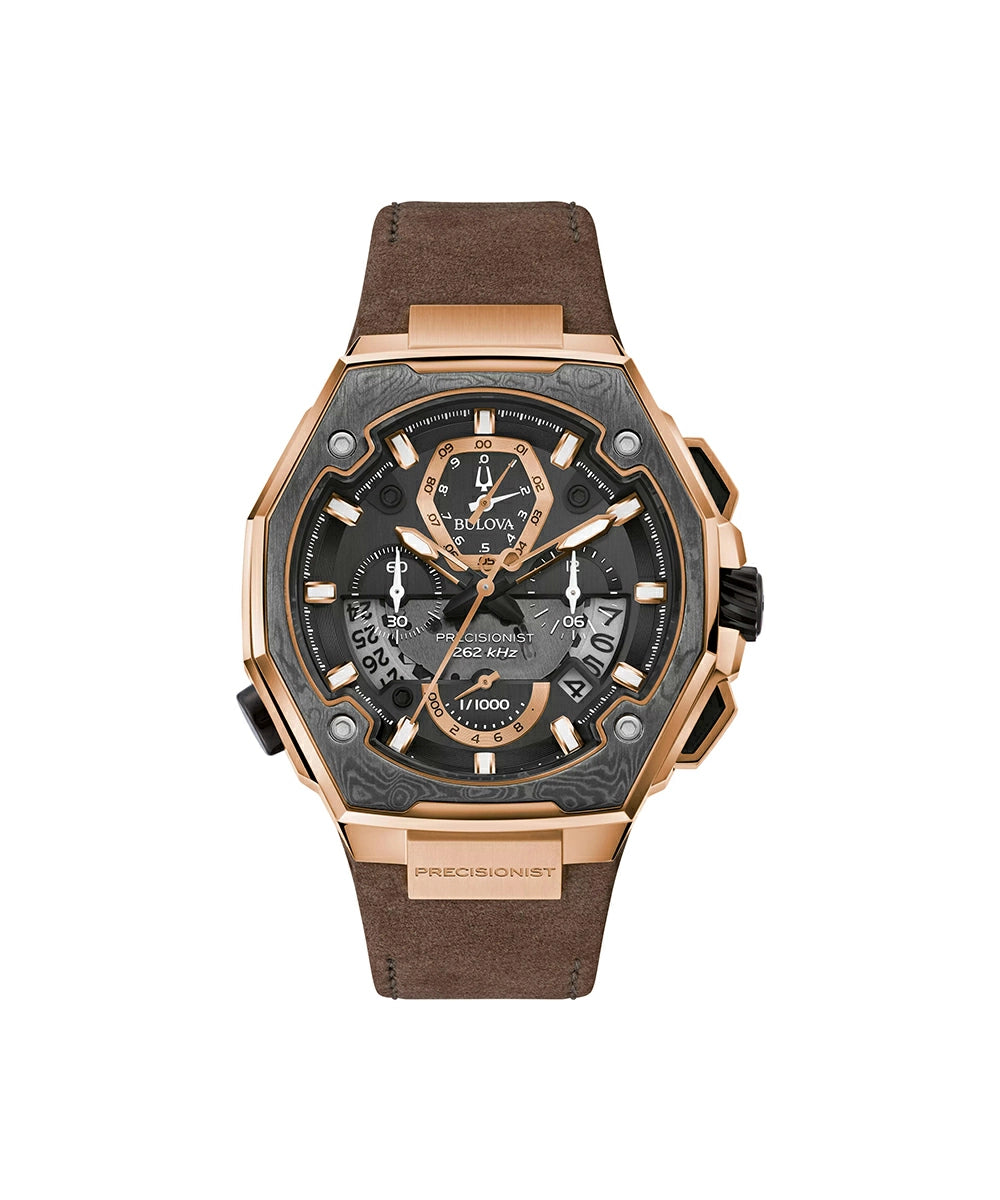 Bulova Series X watch, model 98B356, front view.