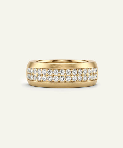 Link N LockÂ® Men's Lab-Grown Diamond 2-Row Channel Band